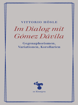 cover image of Im Dialog mit Gómez Dávila